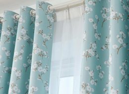 Xu hướng rèm vải chống nắng 1 màu đơn giản, tinh tế